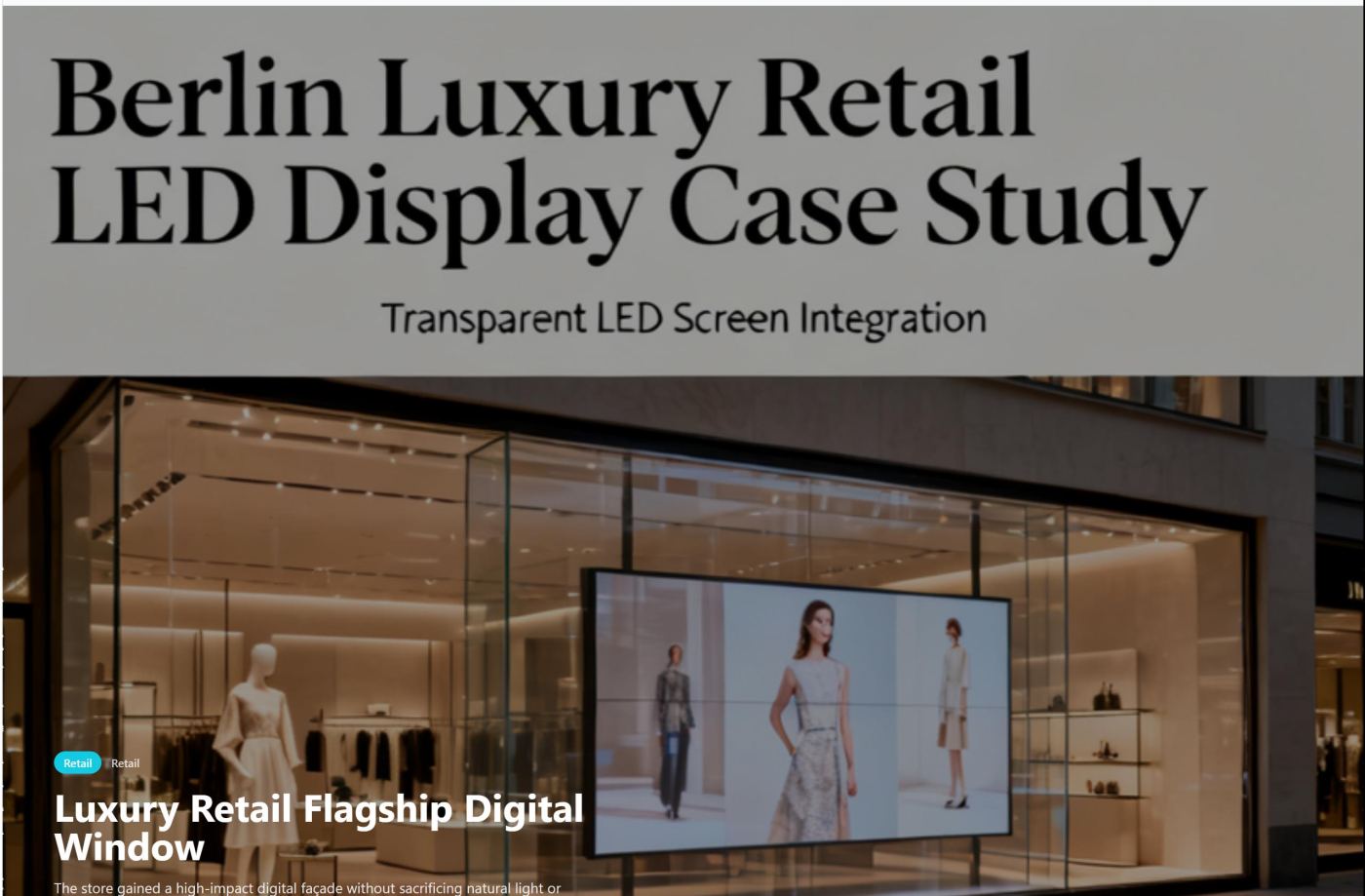Luxury Retail Flagship Digital Window